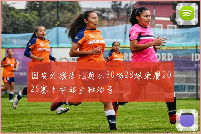 国安外援法比奥以30场28球荣膺2025赛季中超金靴称号
